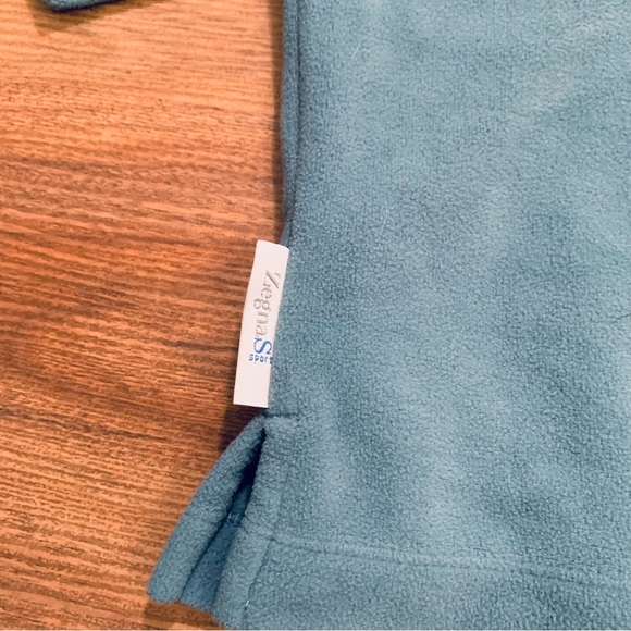 Zegna S Sport 1/4 Zip Fleece Pullover Sweater Men’s Size Large Light Green - Picture 4 of 9